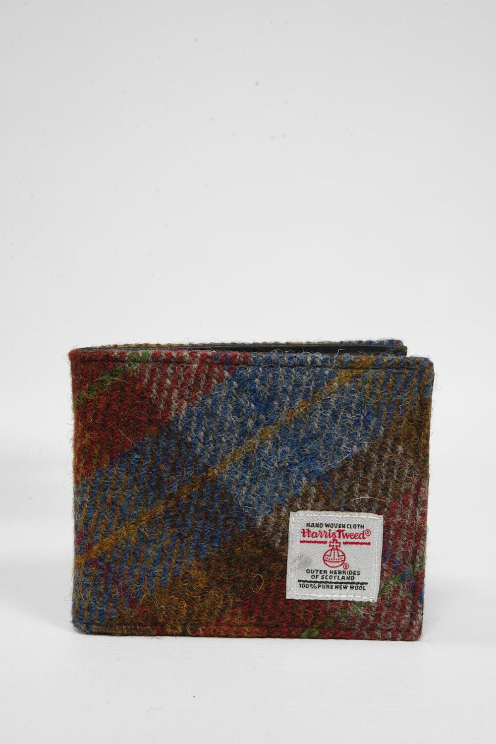 Harris Tweed Iain Wallet | A0212(C) Black Leather