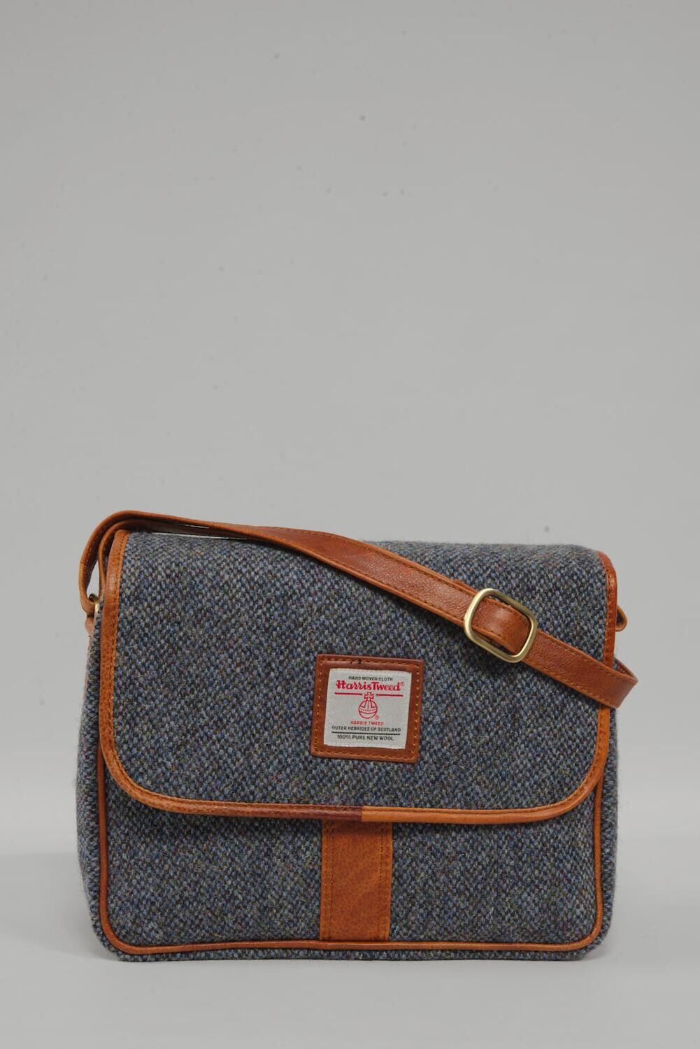 Harris Tweed Shoulder Bag | BC1 (Tan Leather) (NL)