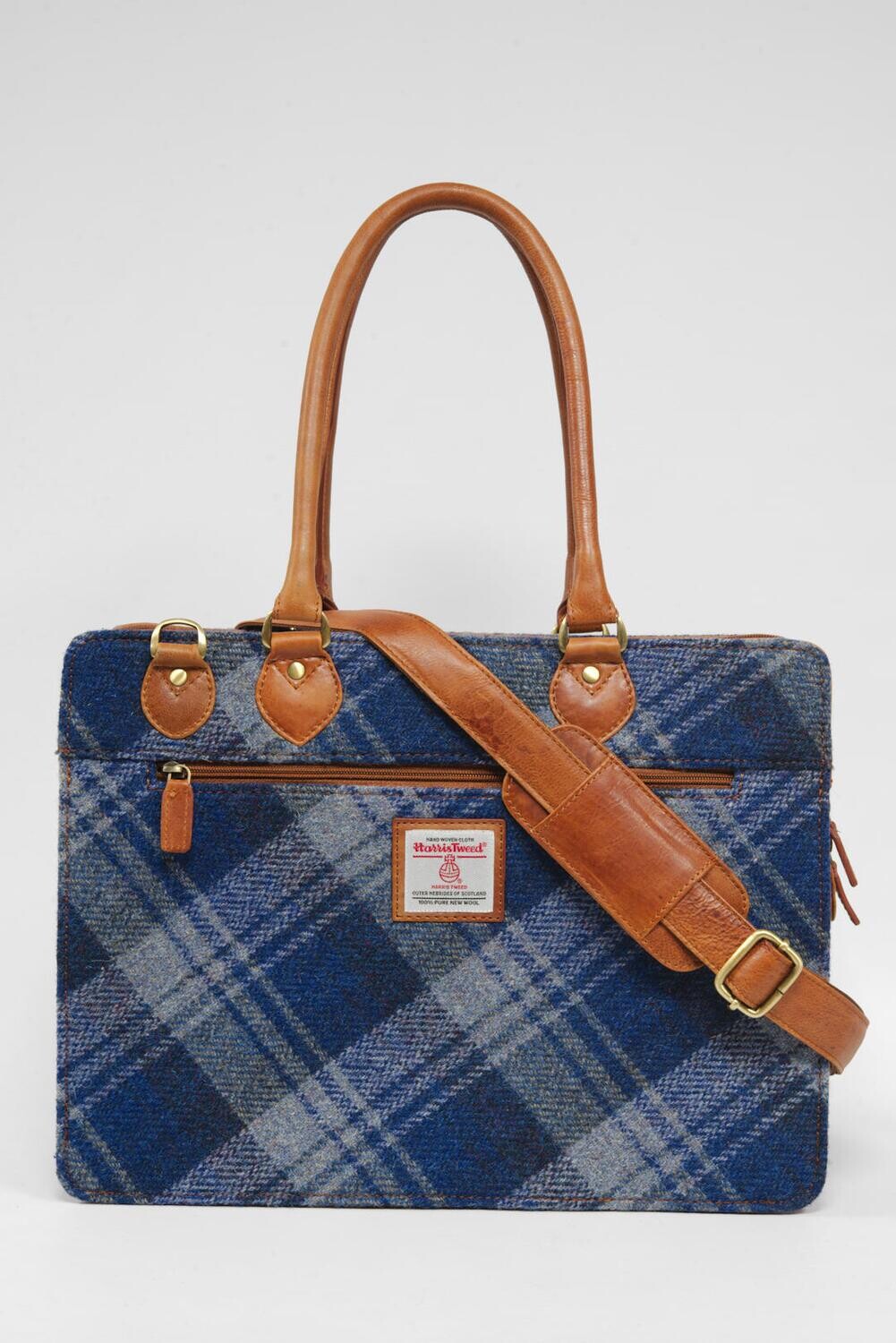 Harris Tweed Maraig Bag | A0237 (C) (Tan Leather)