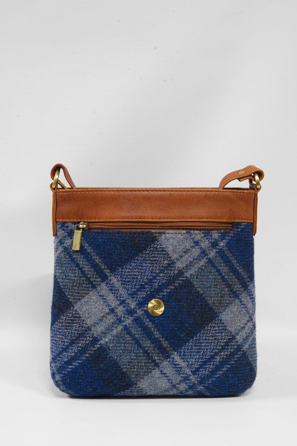 Harris Tweed Annie Bag Style 2 A0237 C Tan Leather