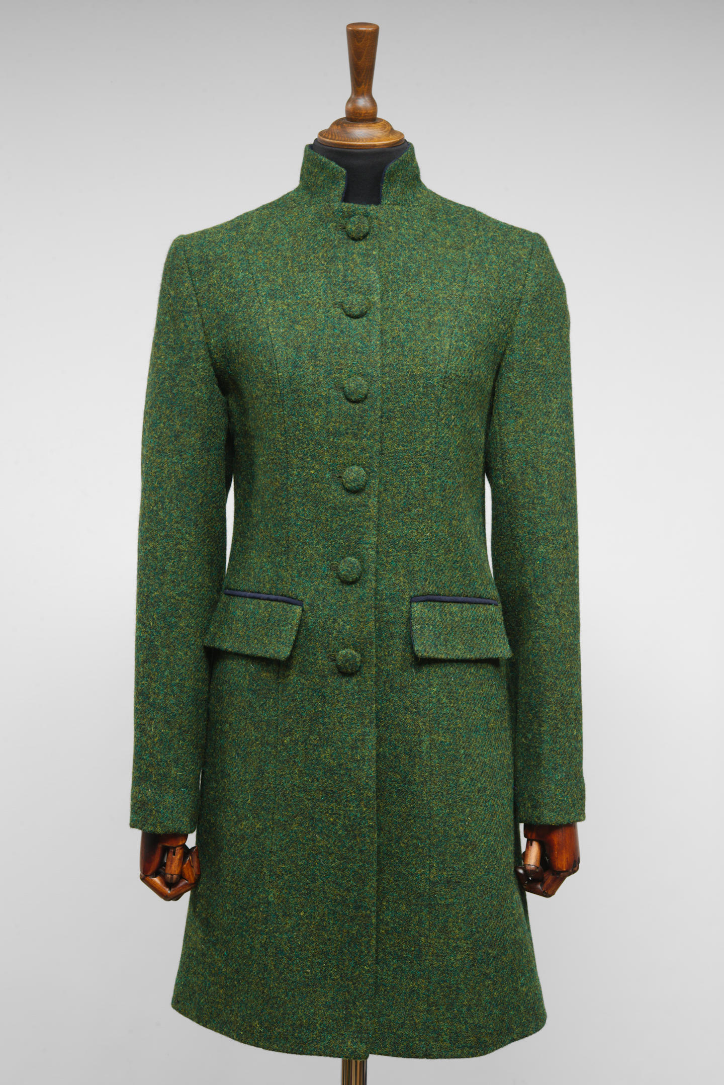 Harris Tweed Lucy Coat (Mandarin Collar) – Harris Tweed Lucy