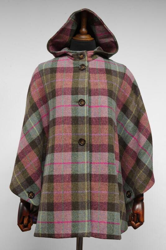 Harris Tweed Ladies Hooded Cape | A0254