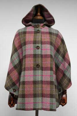 Harris Tweed Ladies Hooded Cape | A0254