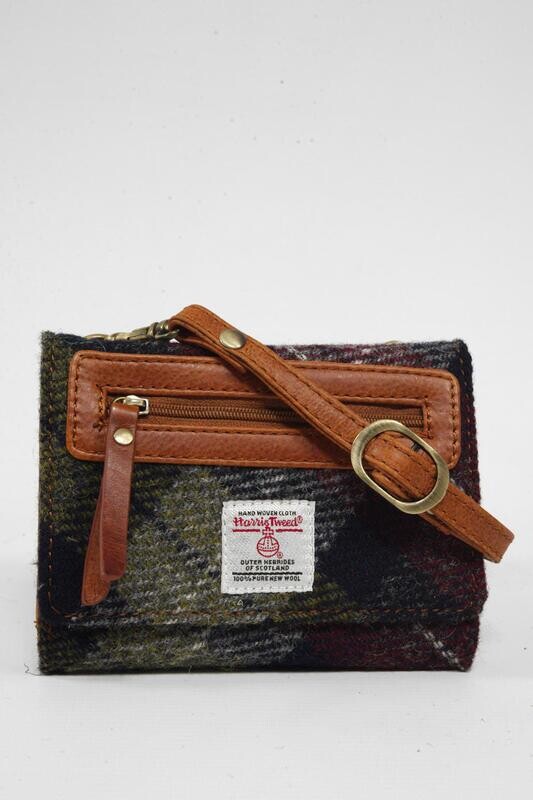 Harris Tweed Walkers Bag | A0175( C) Tan Leather