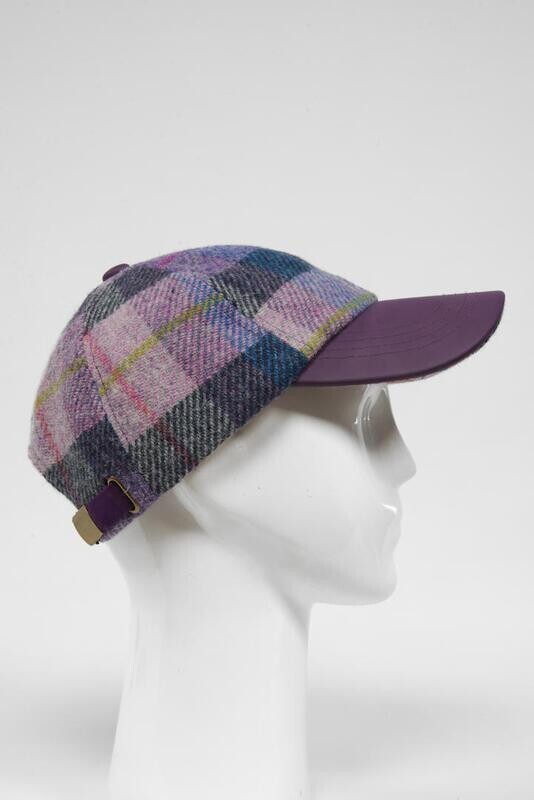 Harris Tweed Baseball Cap | Lilac Pastels (HH)