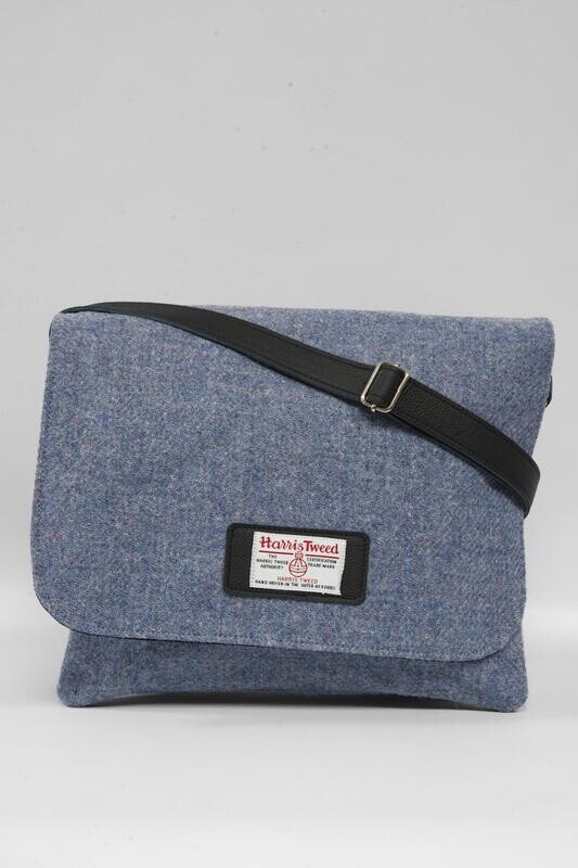 Harris Tweed Scalpay Bag | 228 (Black Leather)