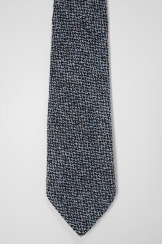 Harris Tweed Tie | Blue Barleycorn