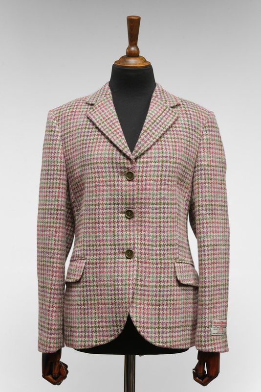 Harris Tweed Claire Jacket | Pink/Green Check
