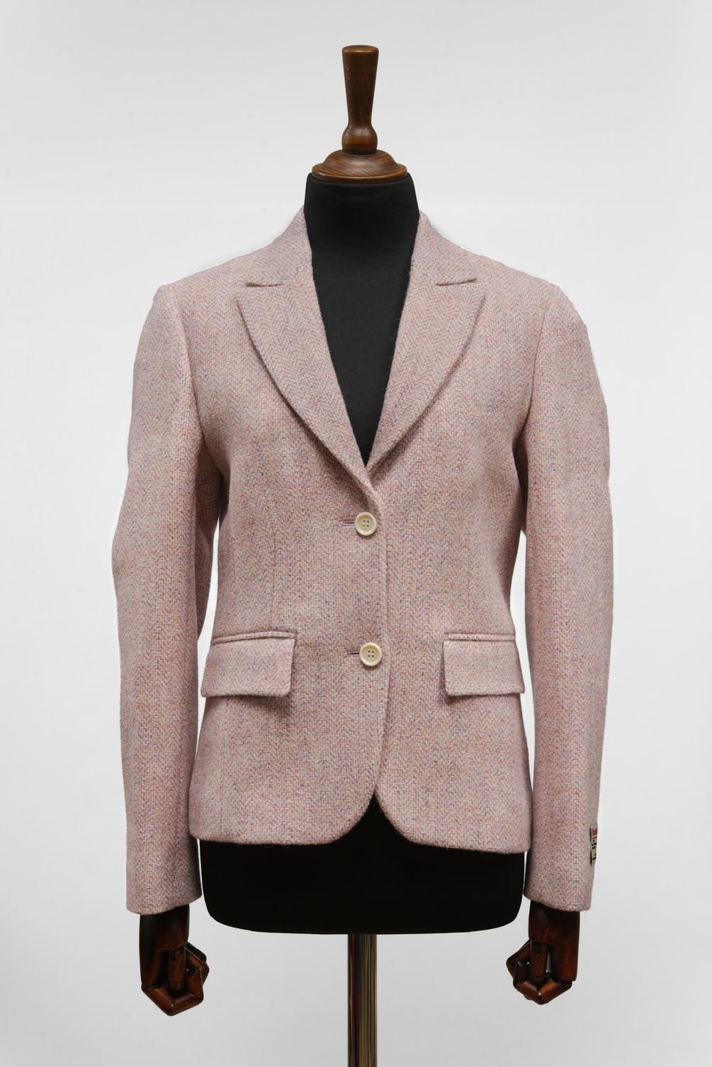 Harris Tweed Tammy Jacket | Pink Mix Herringbone