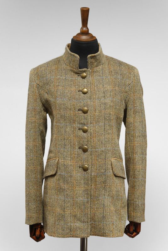 Harris Tweed Sandra Coat | Bracken Herringbone