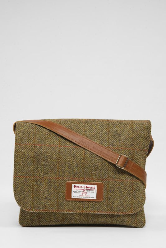 Harris Tweed Scalpay Bag | HB67 (Tan Leather)