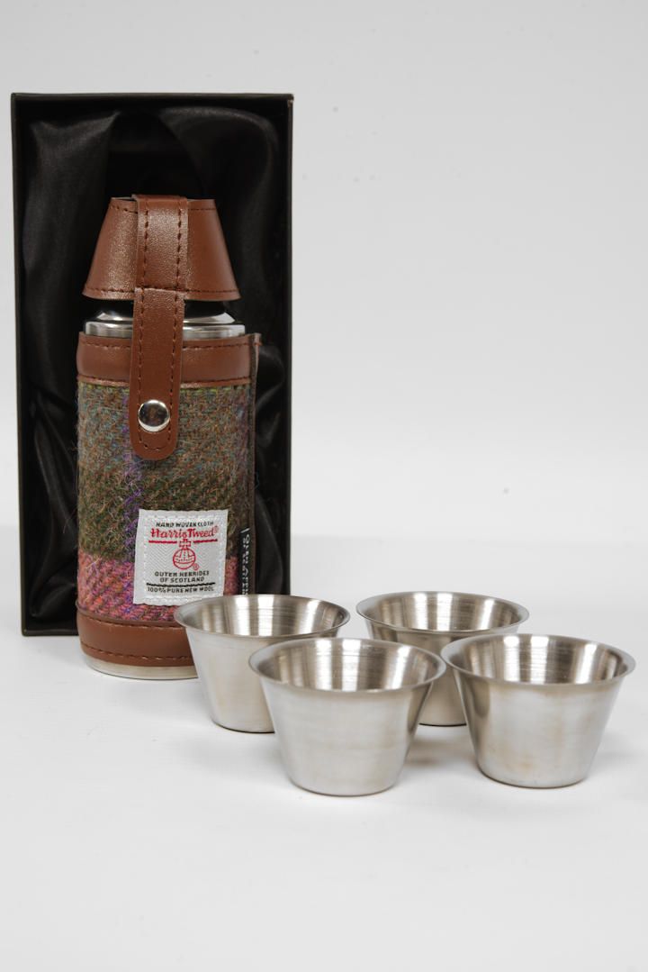 Harris Tweed Hunting Flask | A0254