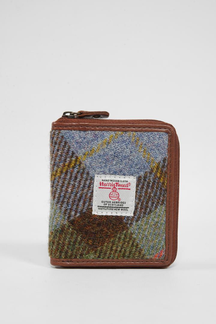 Harris Tweed Compact Zip Wallet | A017
