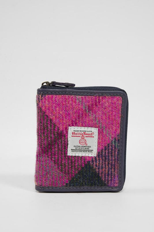 Harris Tweed Compact Zip Wallet | A0257