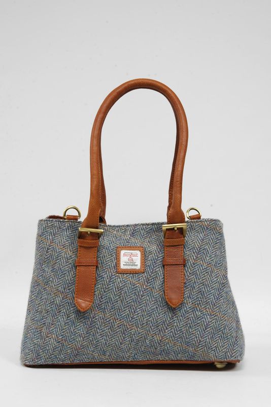Harris Tweed Heather Bag | HB132 (C) Tan Leather
