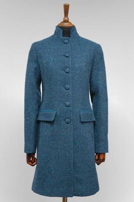 Harris Tweed Lucy Coat (Mandarin Collar)