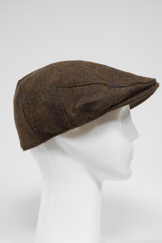 Harris Tweed Flat Cap | Brown Mix (HH)
