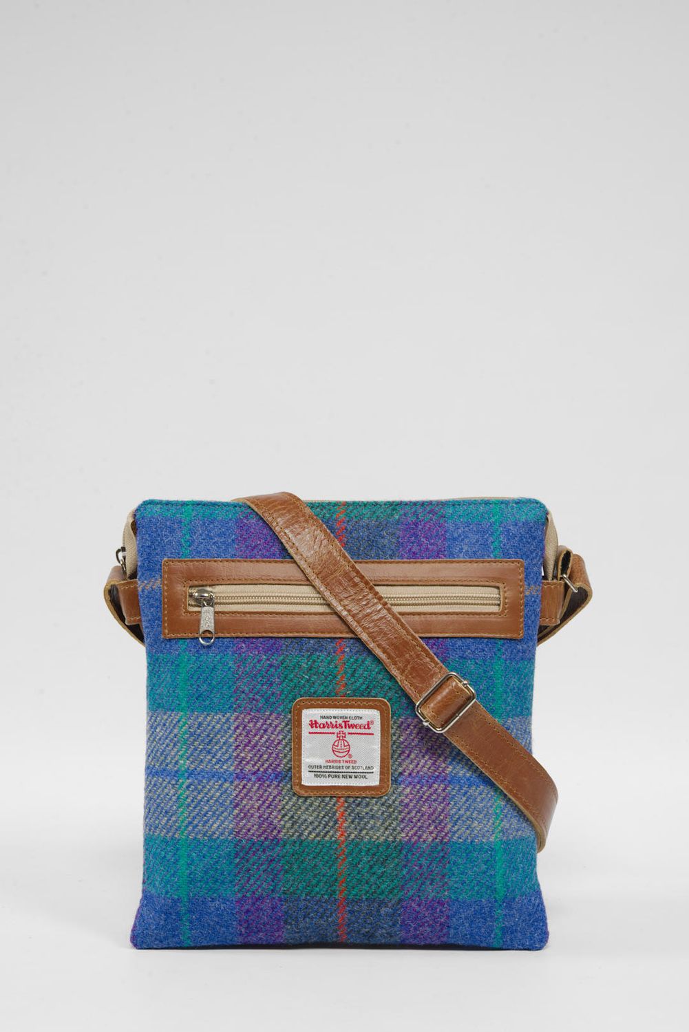 Harris Tweed St Clements Bag | A085 (Tan Leather)