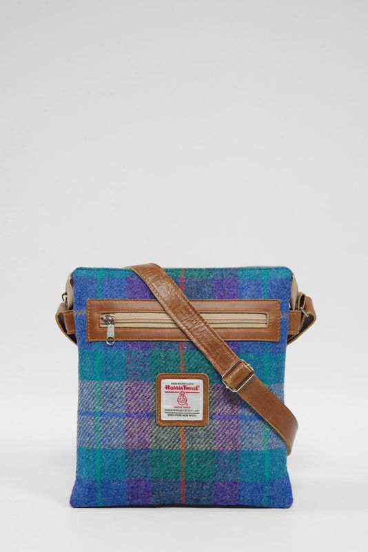 Harris Tweed St Clements Bag | A085 (Tan Leather)