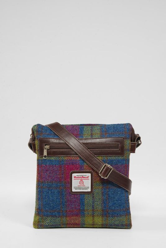 Harris Tweed St Clements Bag | A0195 (Brown Leather)