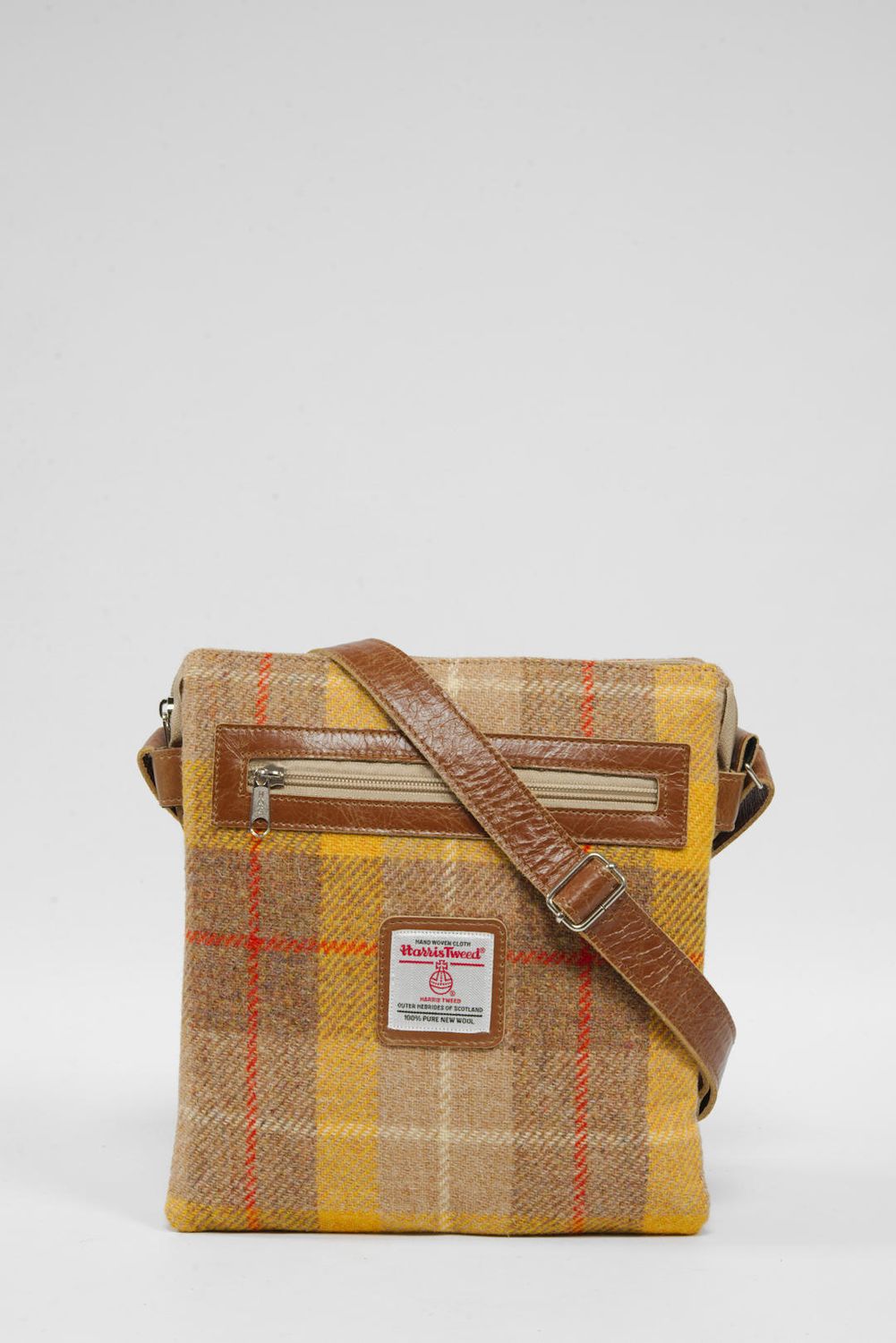 Harris Tweed St Clements Bag | A0230 (Tan Leather)