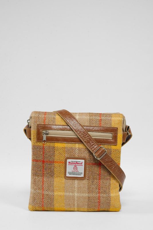 Harris Tweed St Clements Bag | A0230 (Tan Leather)