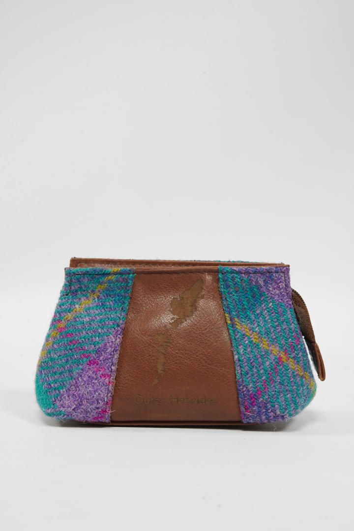 Harris Tweed Engraved Coin Purse | A0222