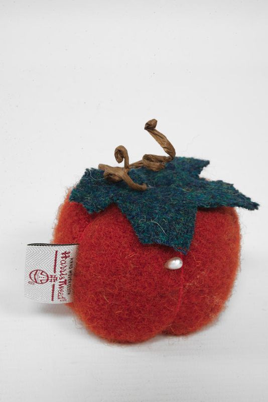 Harris Tweed Pin Cushion | Pumpkin 341