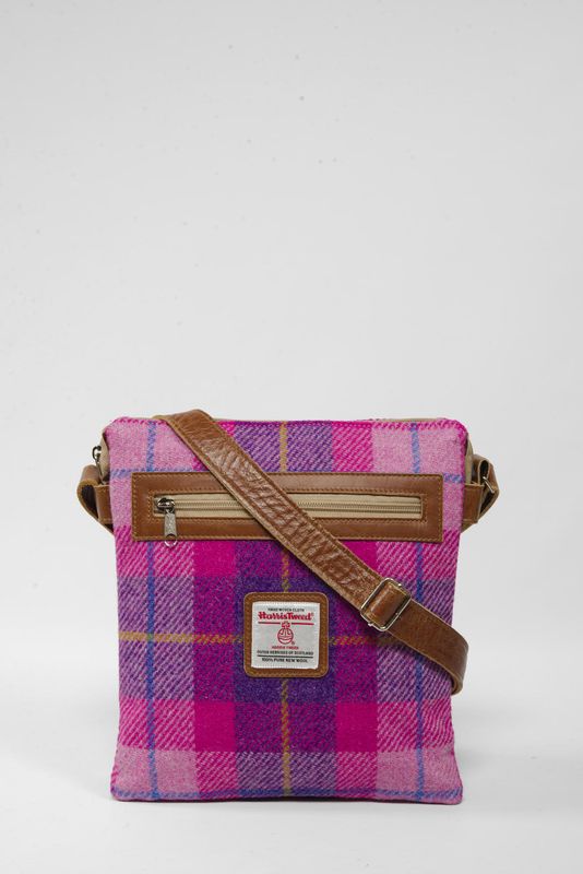 Harris Tweed St Clements Bag | A090 (Tan Leather)