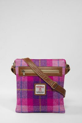 Harris Tweed St Clements Bag | A090 (Tan Leather)