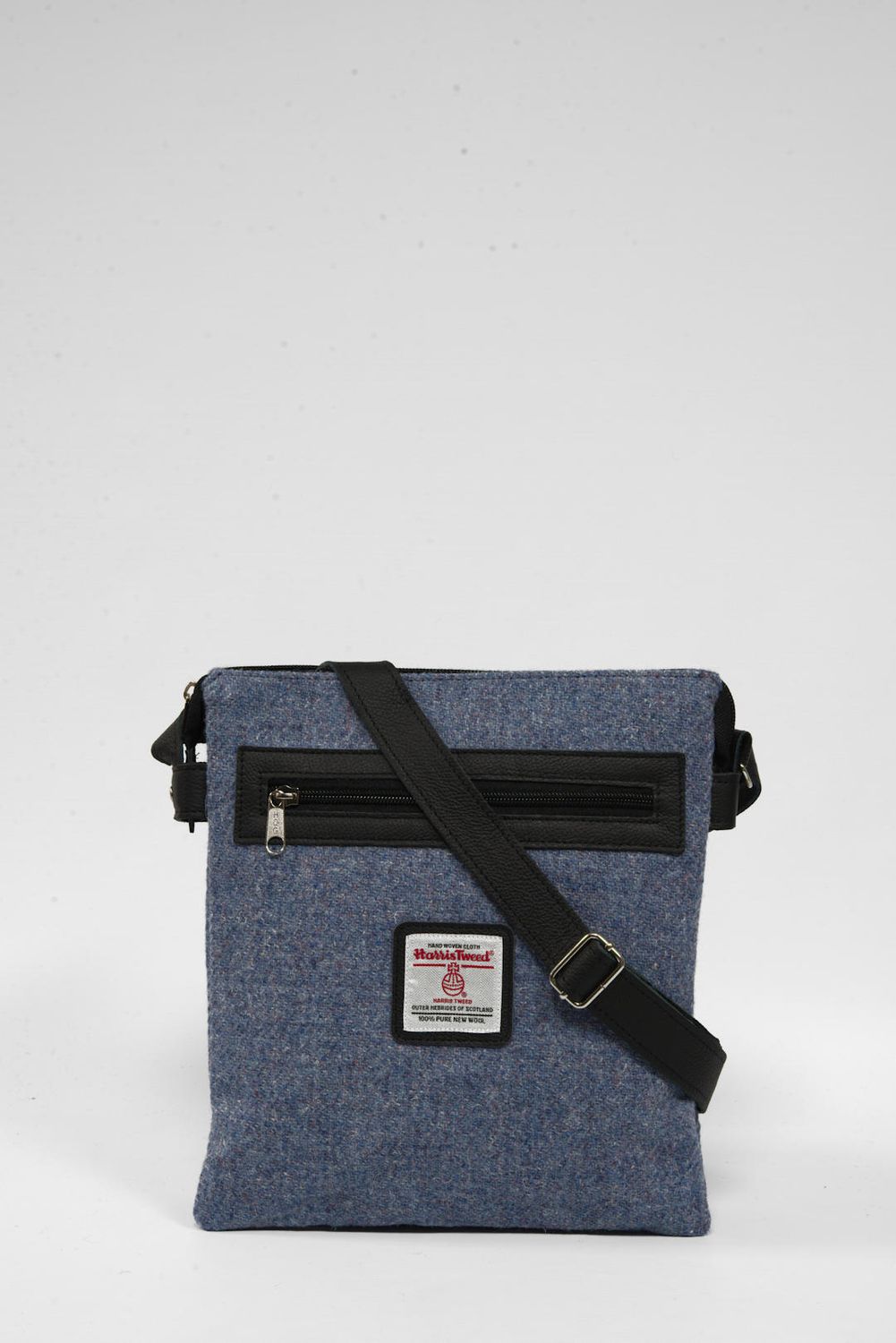 Harris Tweed St Clements Bag | 228 (Black Leather)