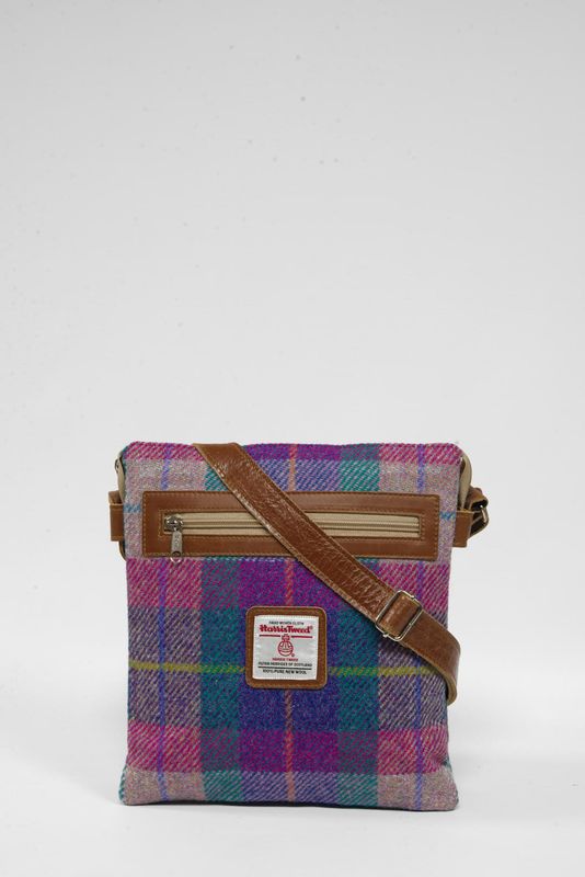 Harris Tweed St Clements Bag | A093 (Tan Leather)