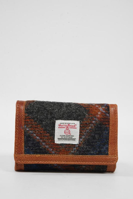Harris Tweed Harris Wallet Purse | A0233 (Tan Leather) (NL)