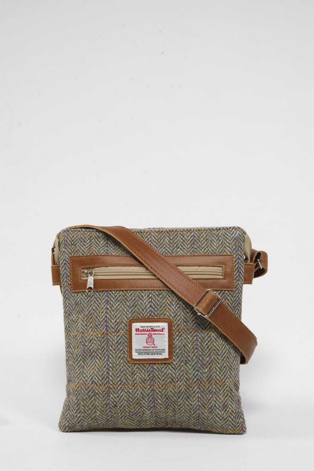 Harris Tweed St Clements Bag | HB107 (Tan Leather)