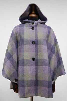 Harris Tweed Ladies Hooded Cape | HB156