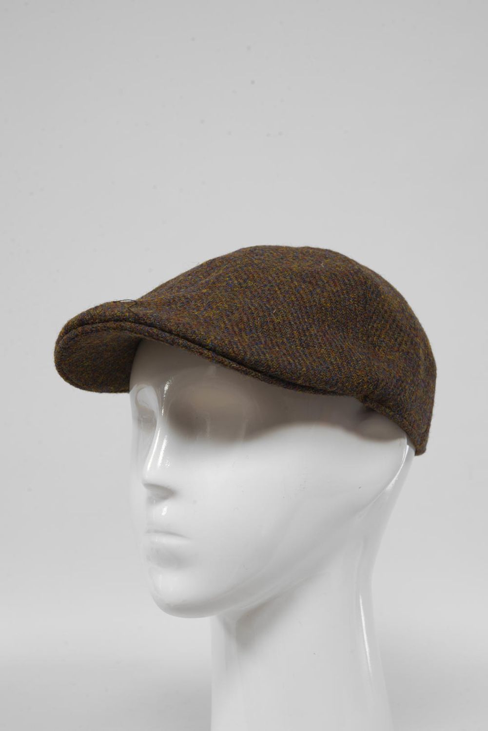 Harris Tweed Duck Bill Cap | Brown Mix (HH)