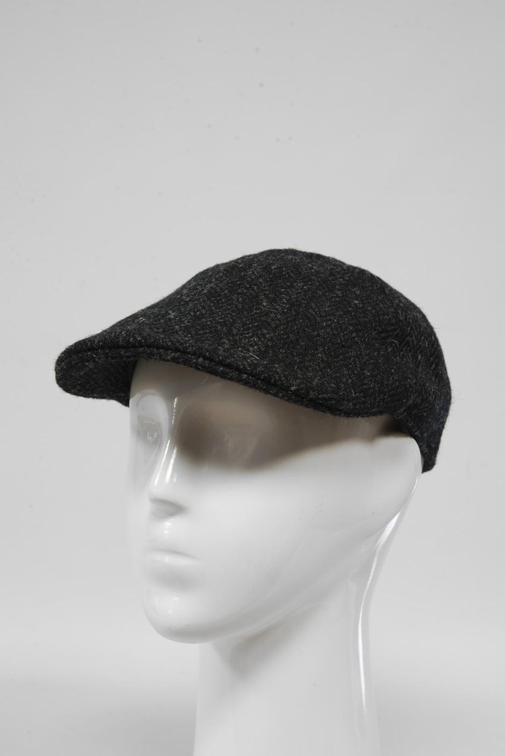 Harris Tweed Duck Bill Cap | Dark Charcoal (HH)