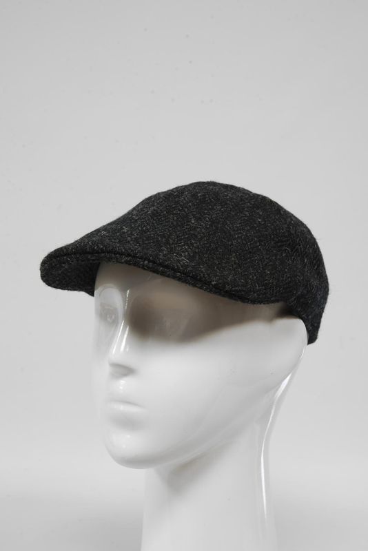 Harris Tweed Duck Bill Cap | Dark Charcoal (HH)