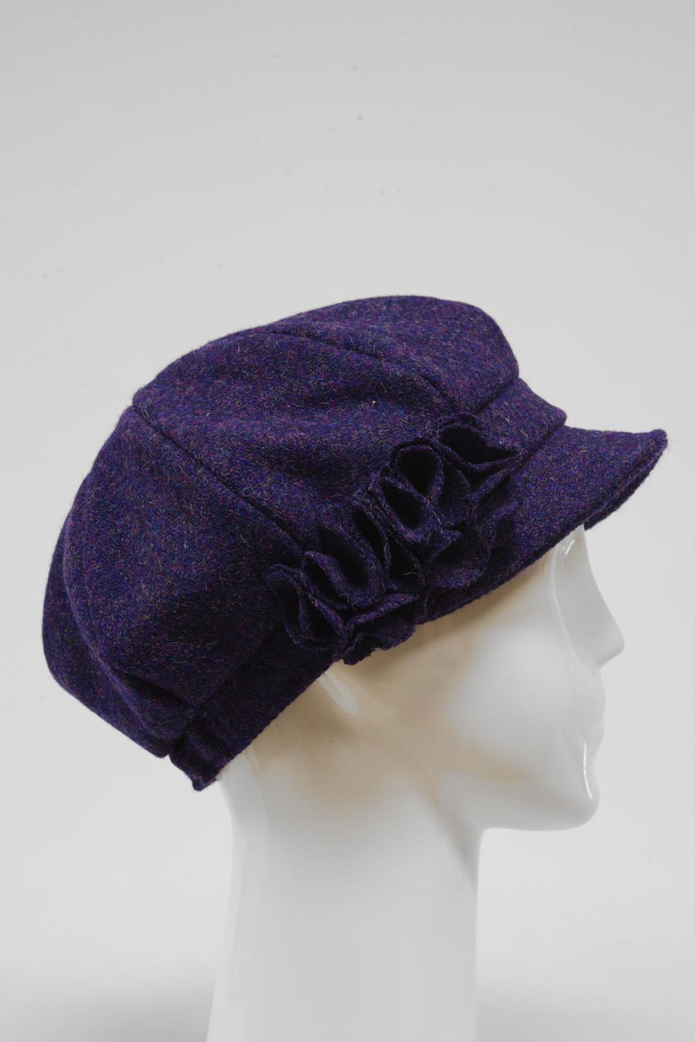 Harris Tweed Ladies Flower Hat | (HW) 337