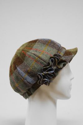 Harris Tweed Ladies Flower Hat | (HW) A017