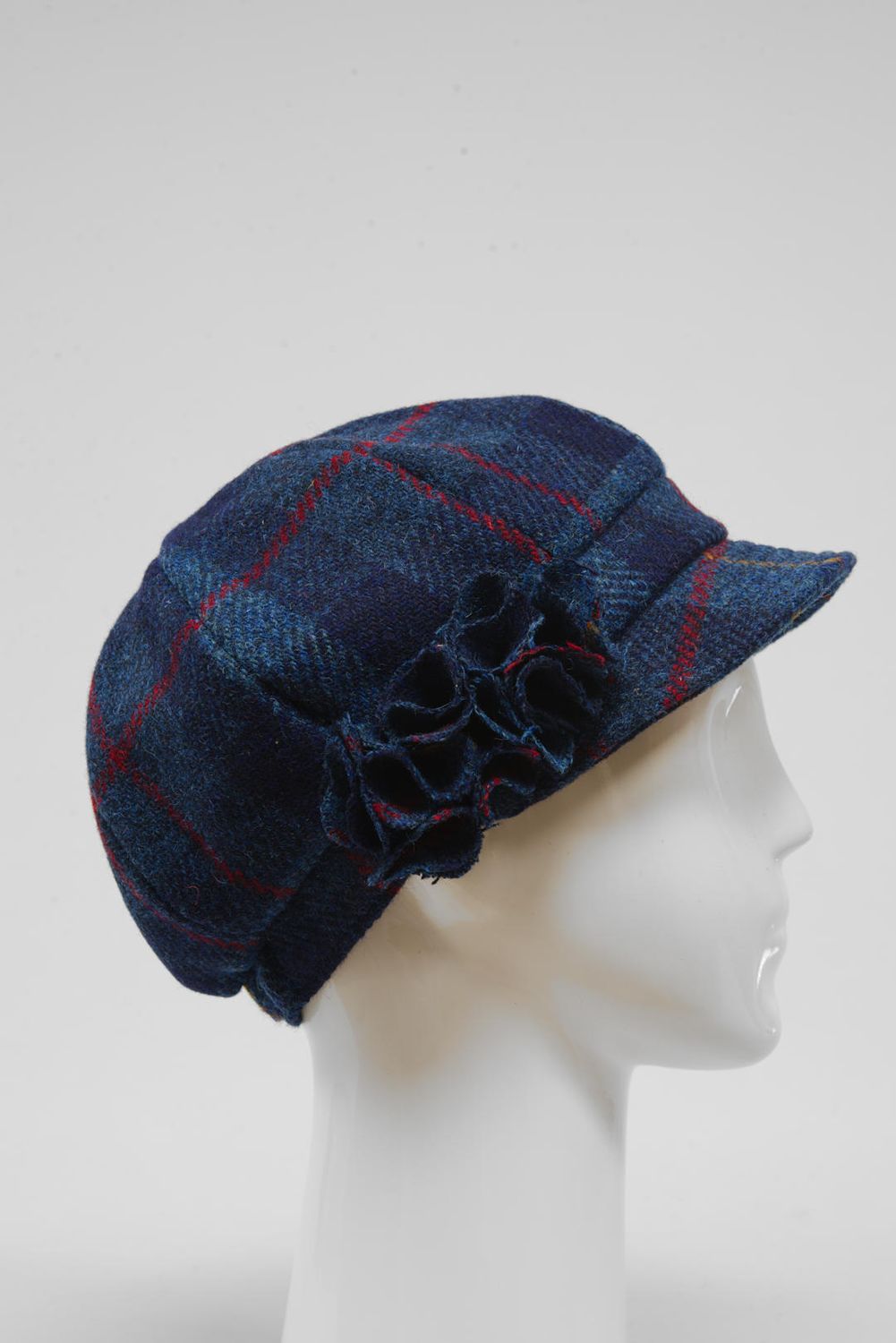 Harris Tweed Ladies Flower Hat | (HW) A075