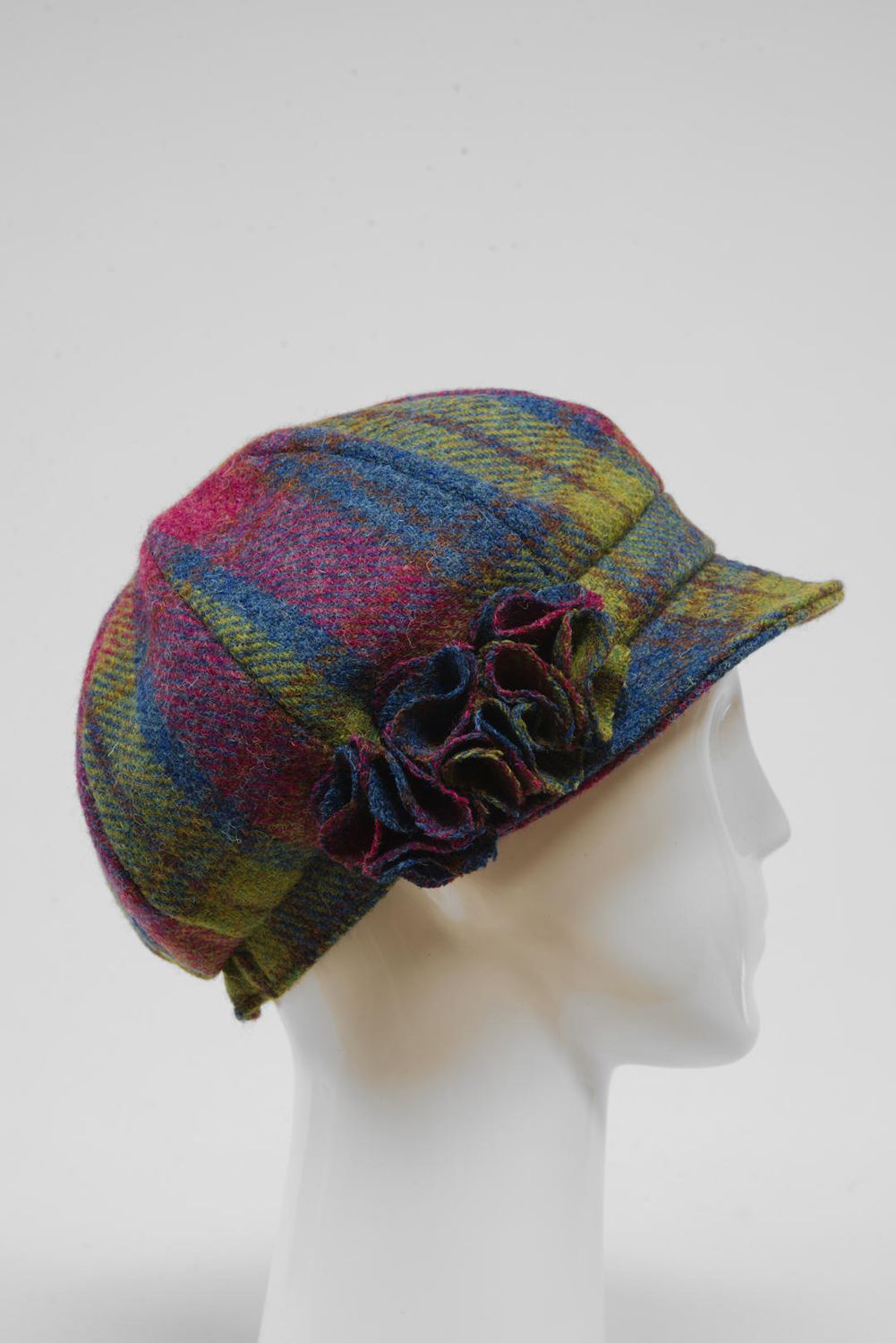 Harris Tweed Ladies Flower Hat |  A0195 (HW)