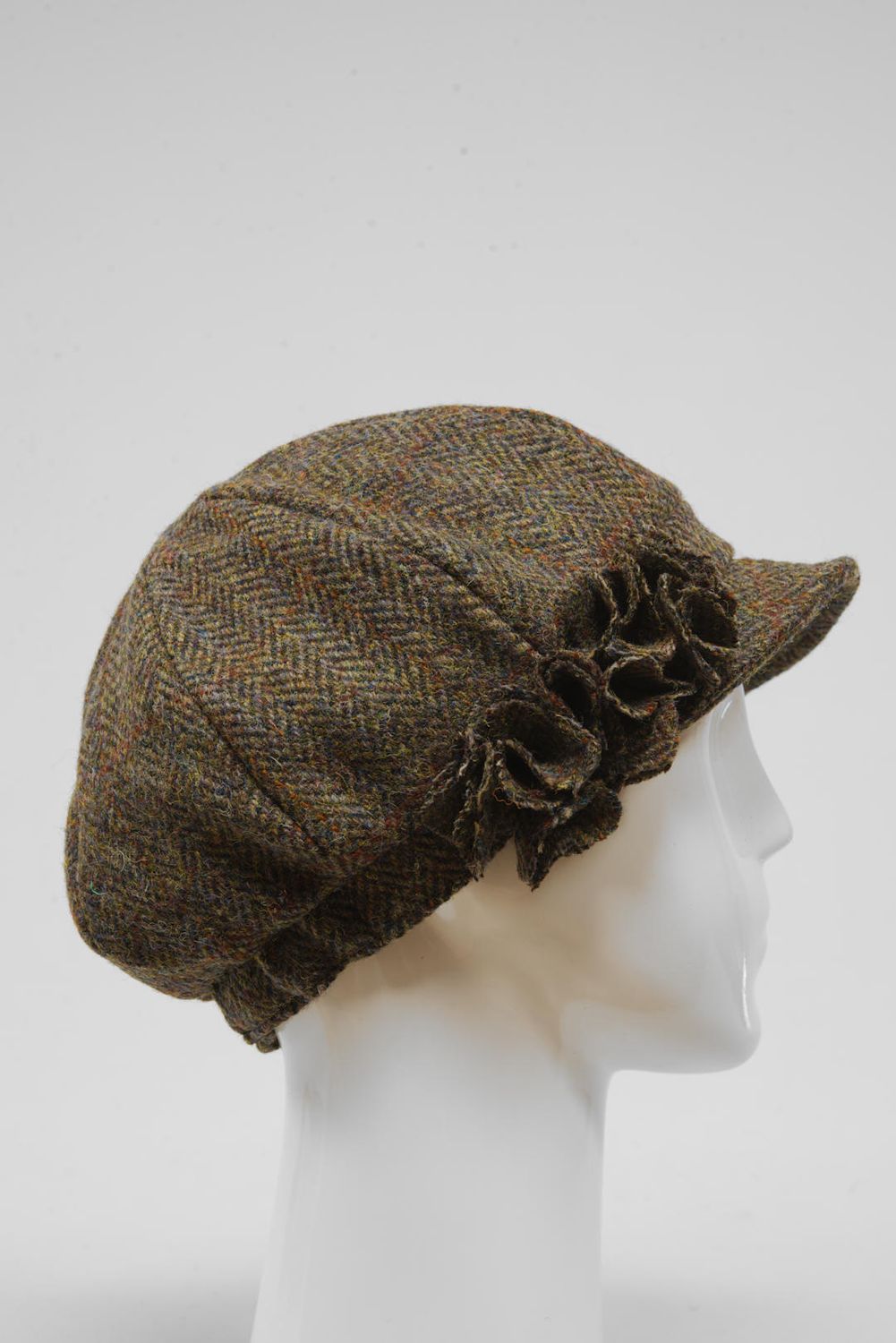 Harris Tweed Ladies Flower Hat | (HW) HB40