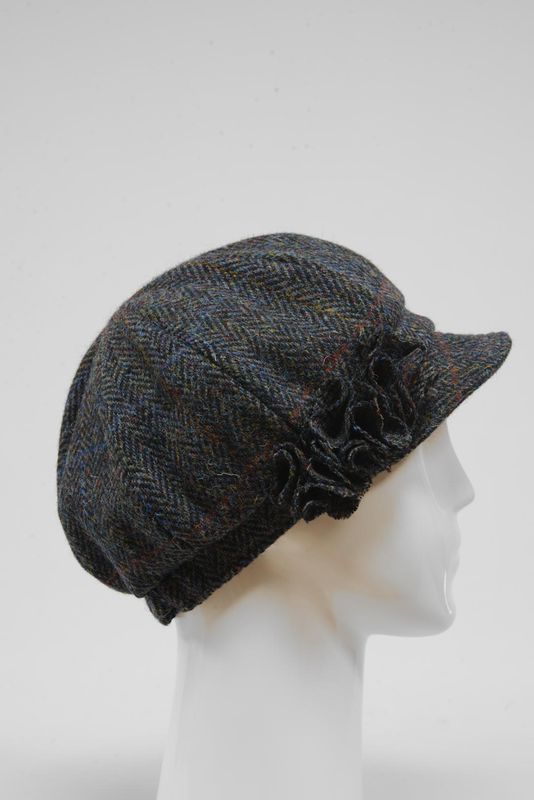 Harris Tweed Ladies Flower Hat |  HB80 (HW)