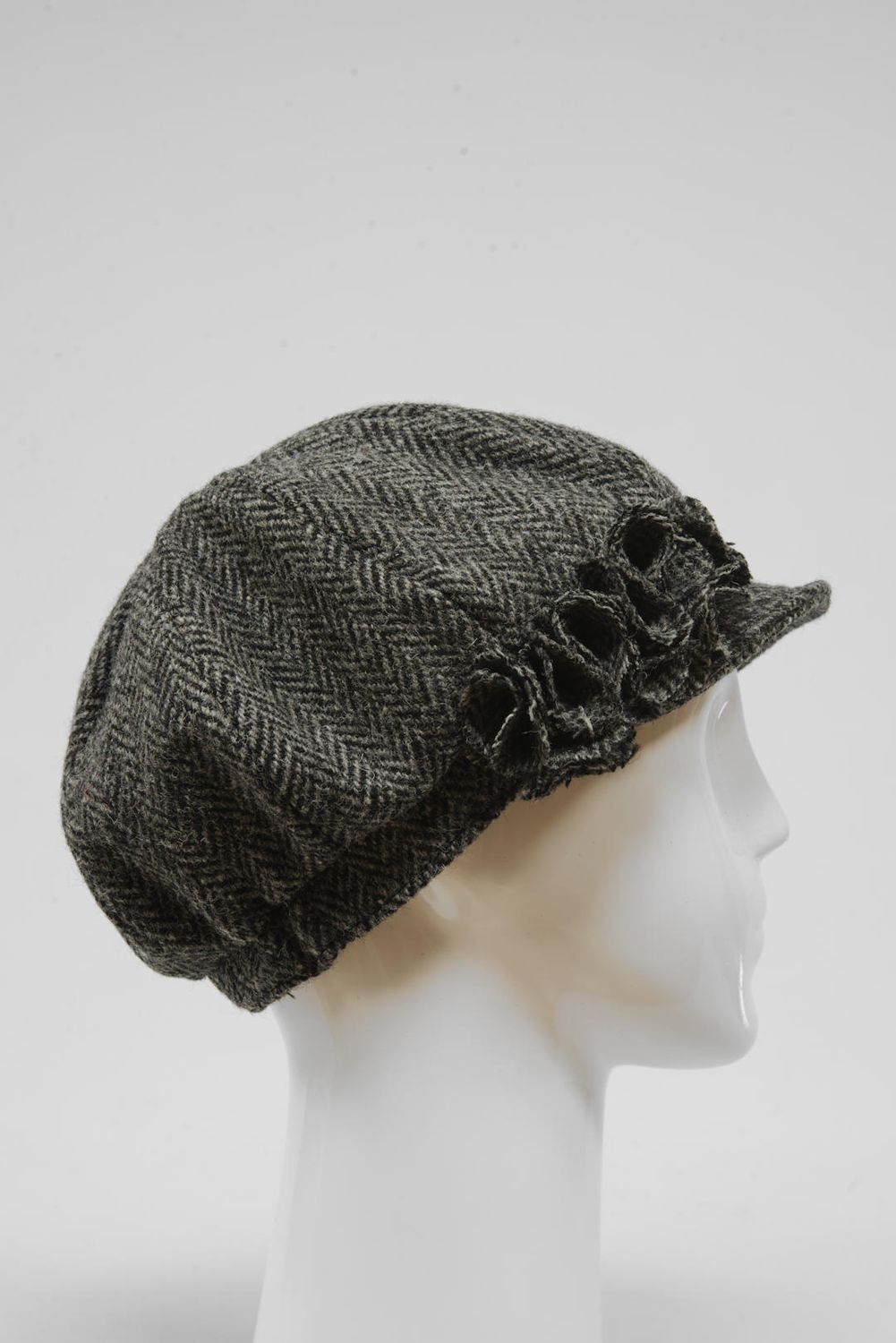 Harris Tweed Ladies Flower Hat | (HW) HB64