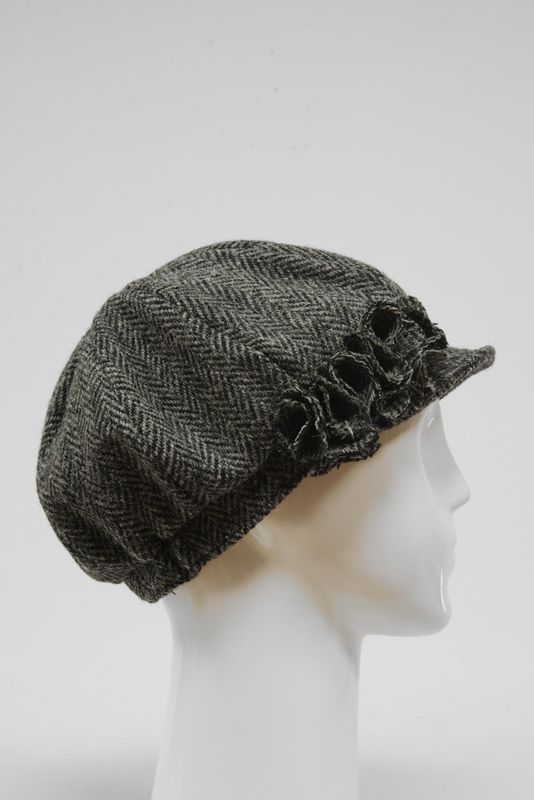 Harris Tweed Ladies Flower Hat |  HB64 (HW)