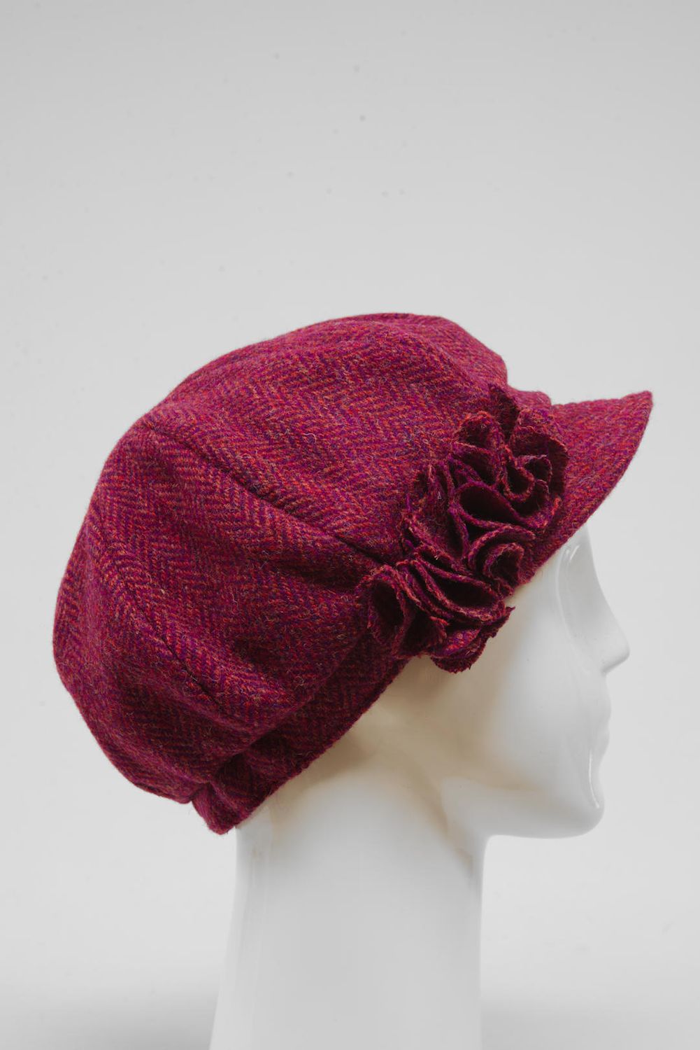 Harris Tweed Ladies Flower Hat | (HW) HB120