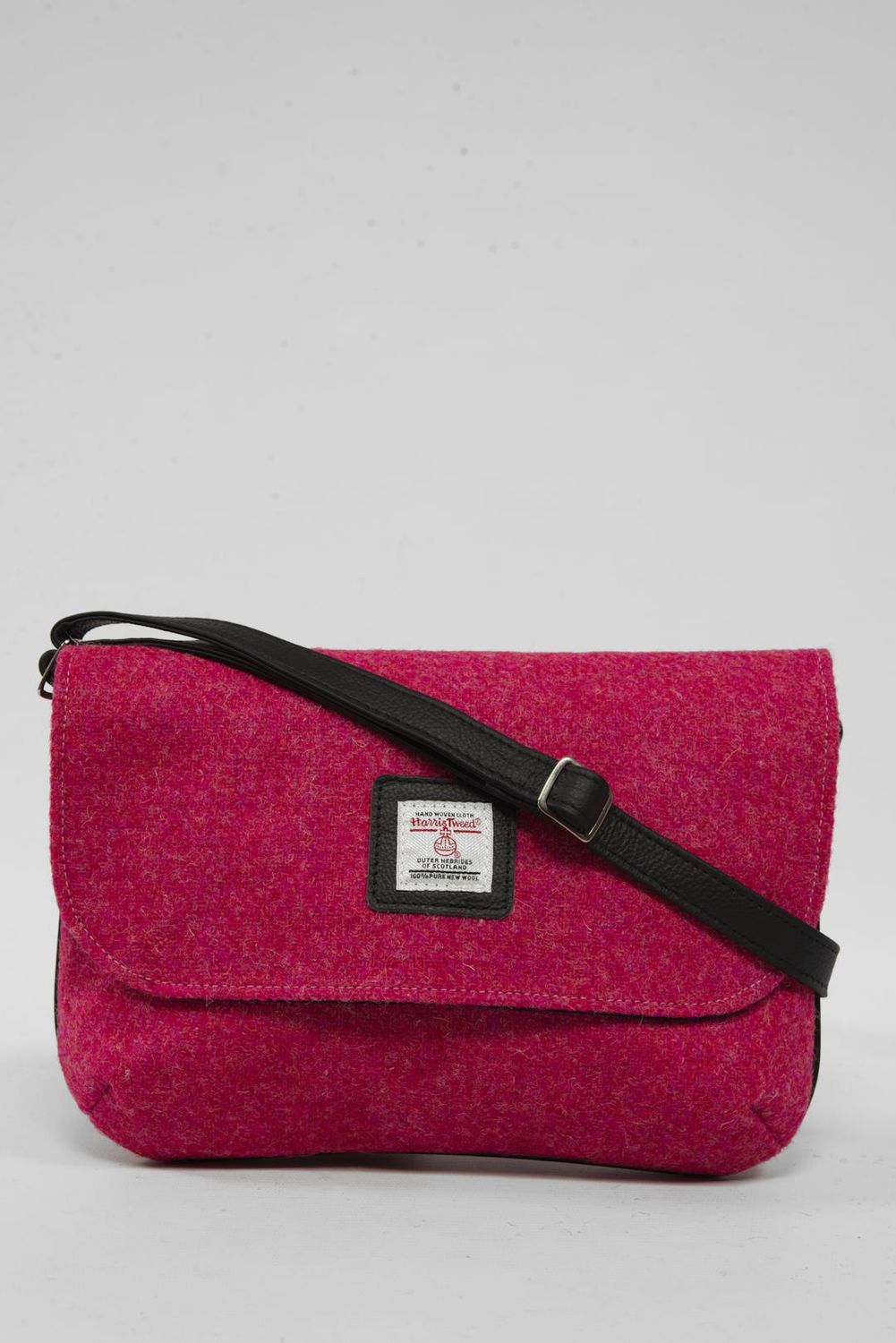 Harris Tweed Katie Bag | 349 (Black Leather)