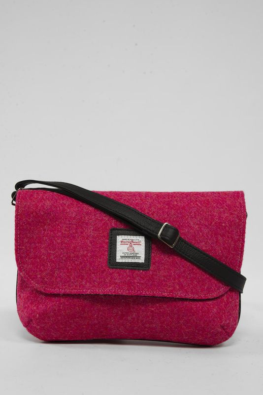 Harris Tweed Katie Bag | 349 (Black Leather)