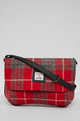 Harris Tweed Katie Bag | A0101 (Black Leather)